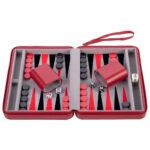 Backgammon met Rits - Rood