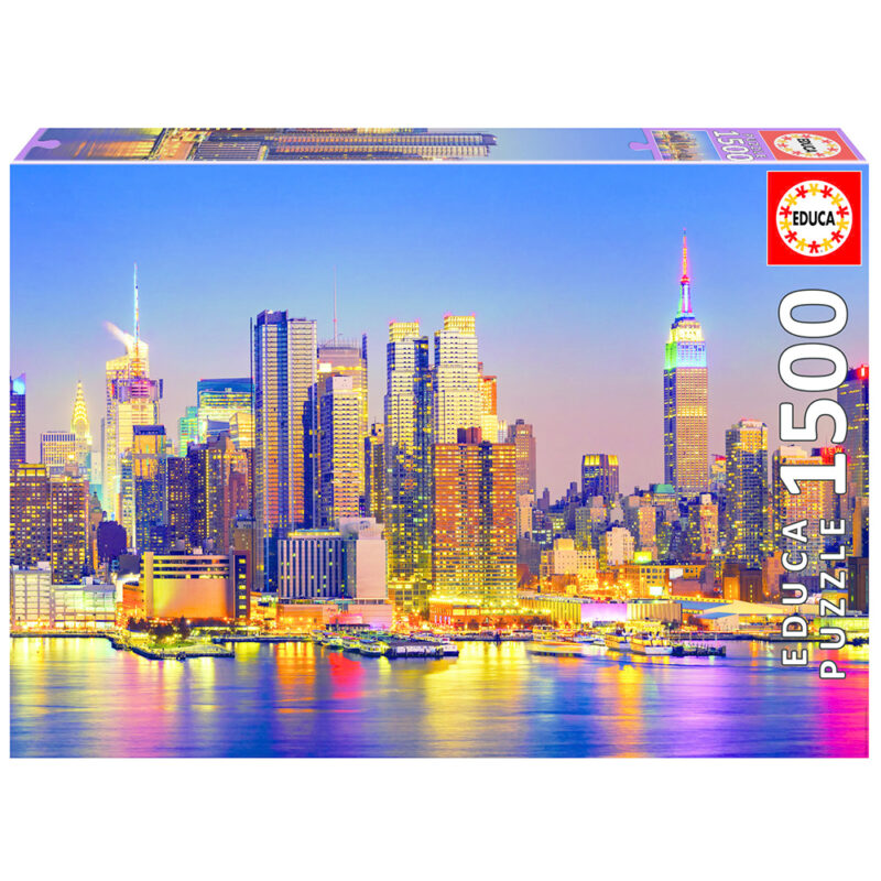 Manhattan bij nacht - 1500