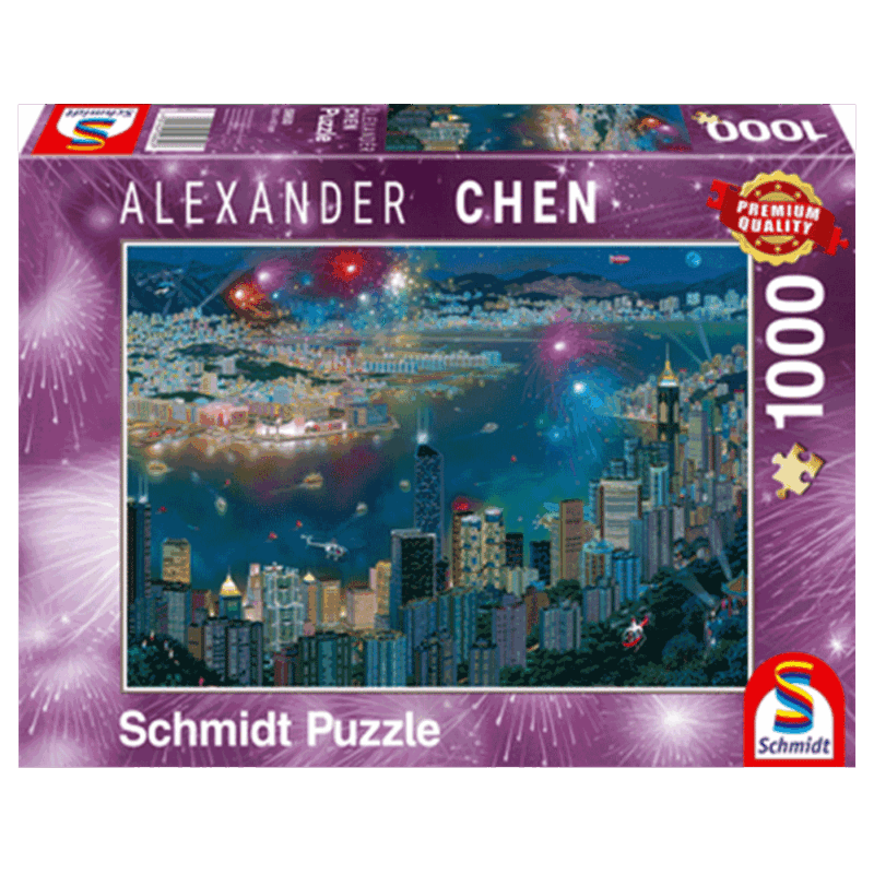 Vuurwerk Boven hong Kong | 1000