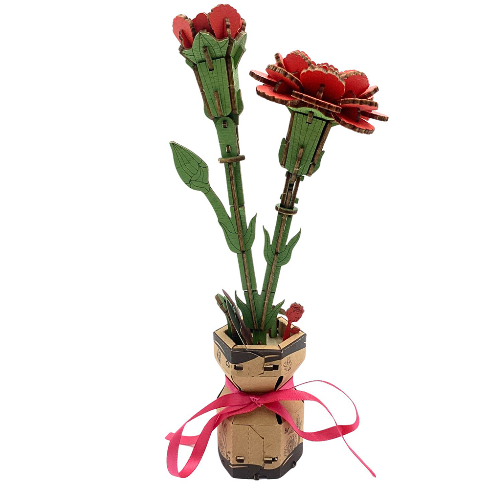 3D Puzzle Flower Red Carnation 3D Puzzle Flower Red Carnation