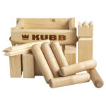 Kubb in Houten Krat