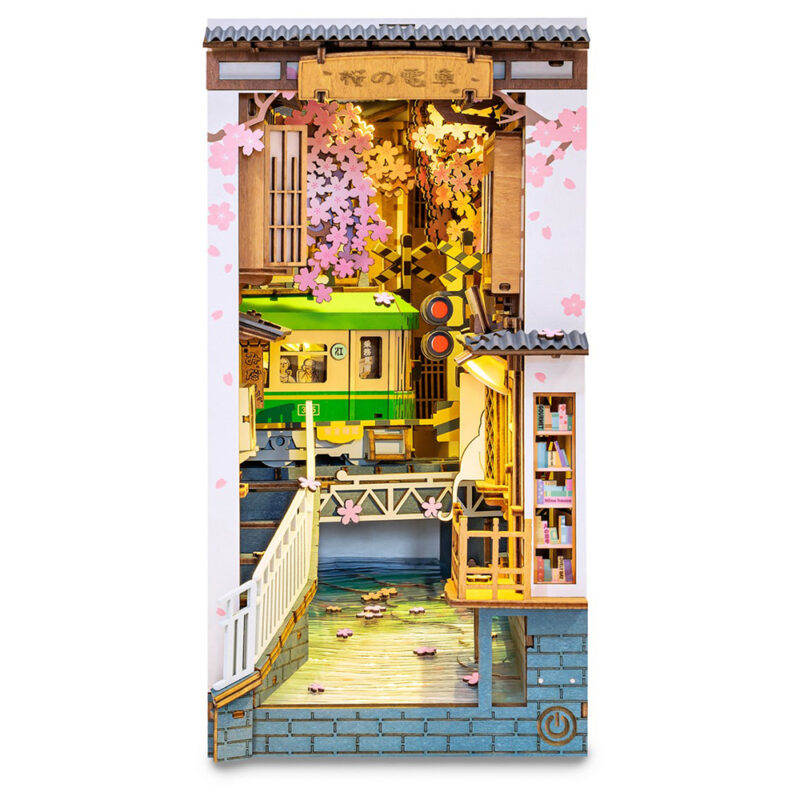 Robotime Book Nook Sakura Densya