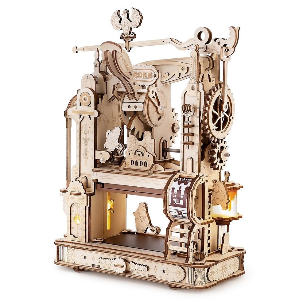 Robotime Classic Printing Press Robotime Classic Printing Press