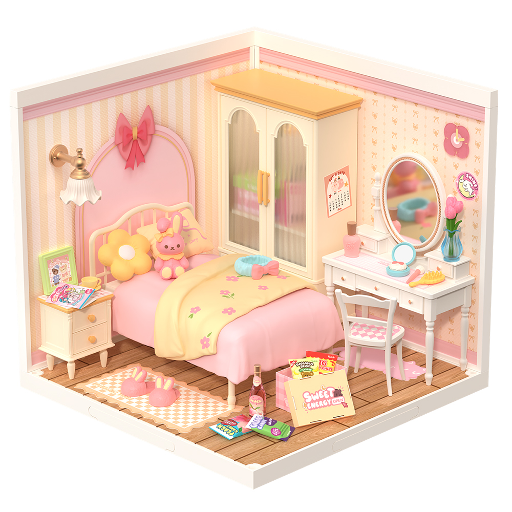 Robotime Lovely Pink Bedroom Robotime Lovely Pink Bedroom