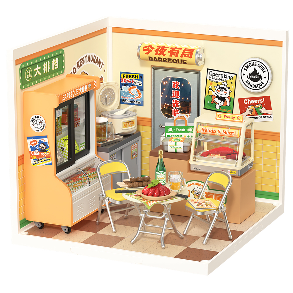 Robotime Night Out Food Stall Robotime Night Out Food Stall