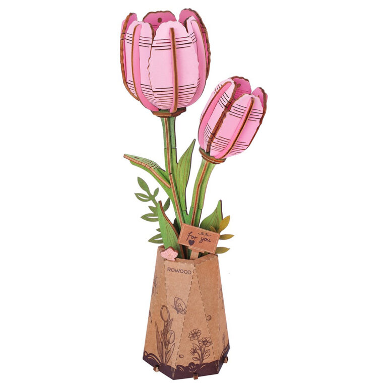 Robotime Roze Tulp
