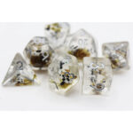 Black Koi Fish RPG Dice Set