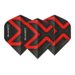 Blade X Prism Delta Metallic Black Red - Dart Flights