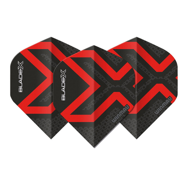 Blade X Prism Delta Metallic Black Red - Dart Flights