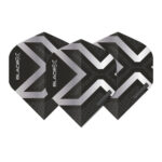 Blade X Prism Delta Metallic Black Silver - Dart Flights