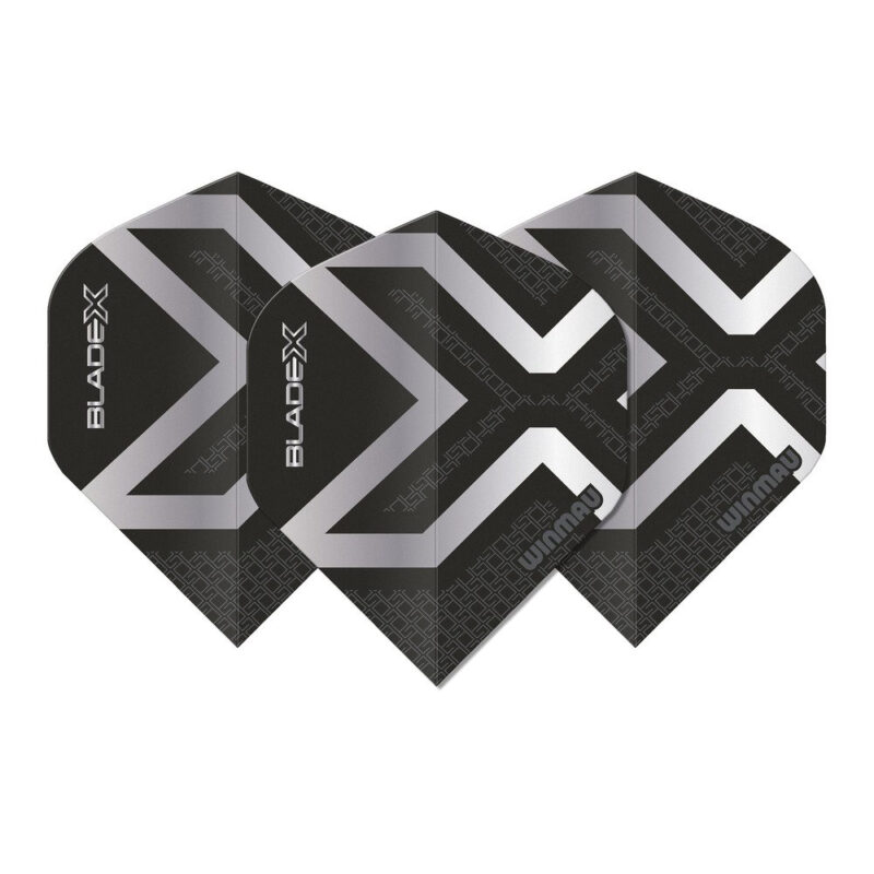 Blade X Prism Delta Metallic Black Silver - Dart Flights