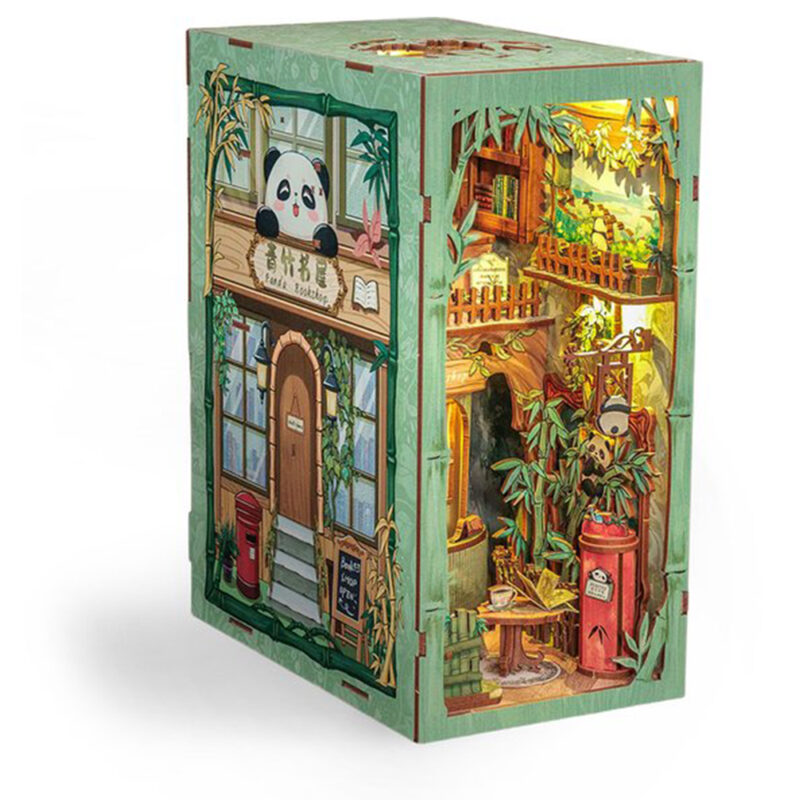 CuteBee Book Nook Panda Bookshop
