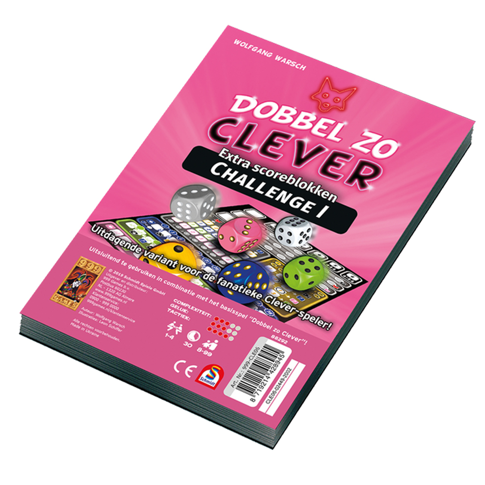 Dobbel Zo Clever Challange Scoreblock Dobbel Zo Clever Challange Scoreblock