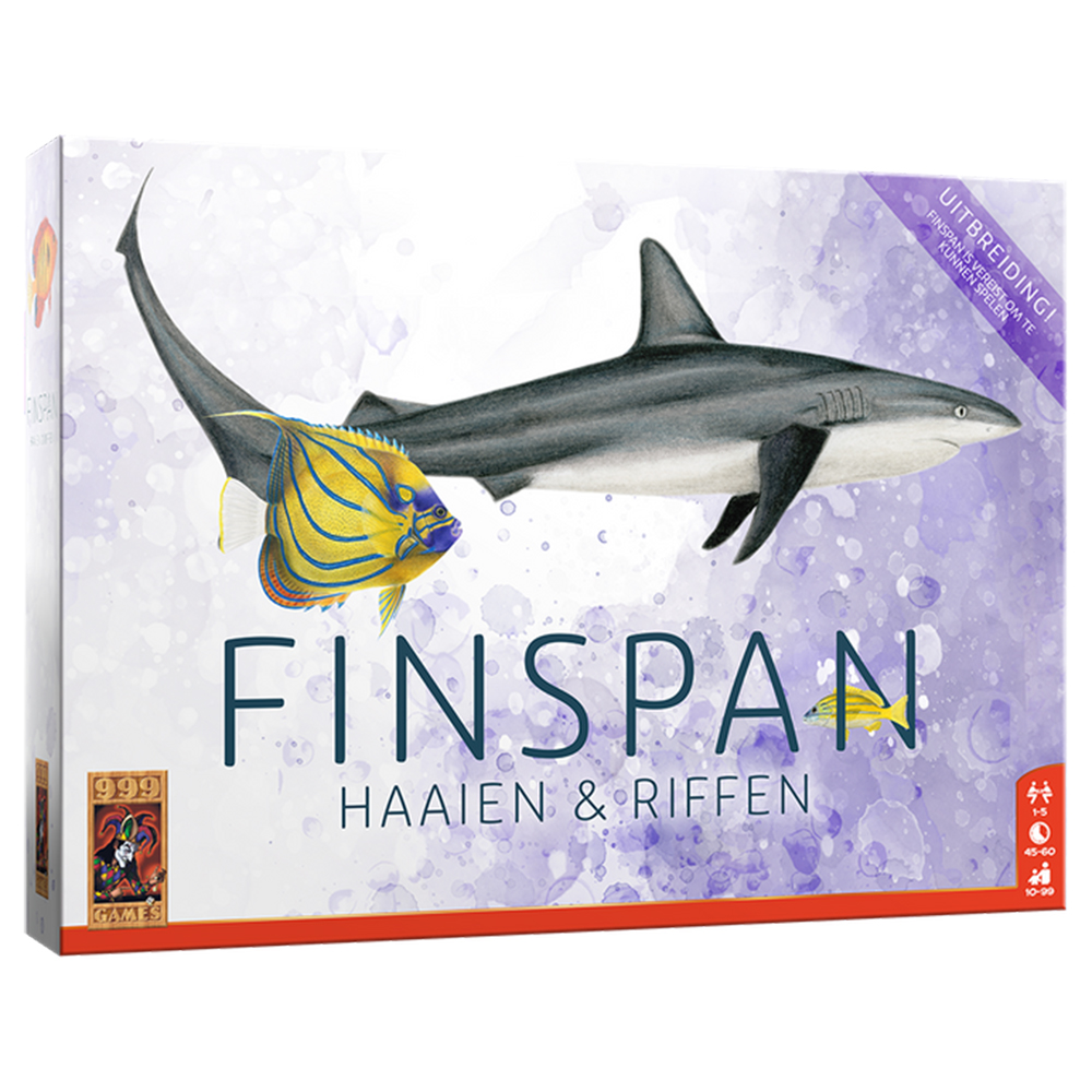 Finspan uitbreiding: Haaien en Riffen - Bordspel - Juni 2026 Finspan uitbreiding: Haaien en Riffen - Bordspel - Juni 2026