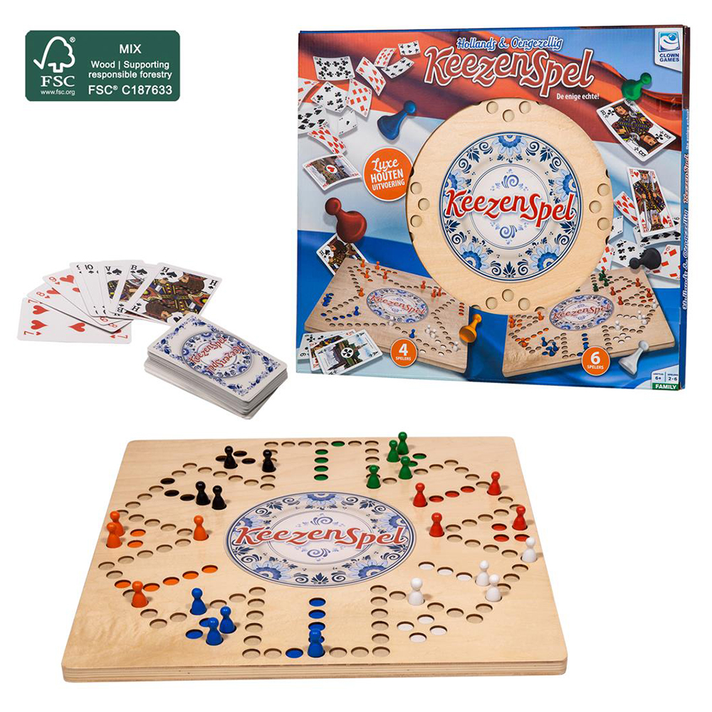 Keezen Spel Hout Deluxe Keezen Spel Hout Deluxe