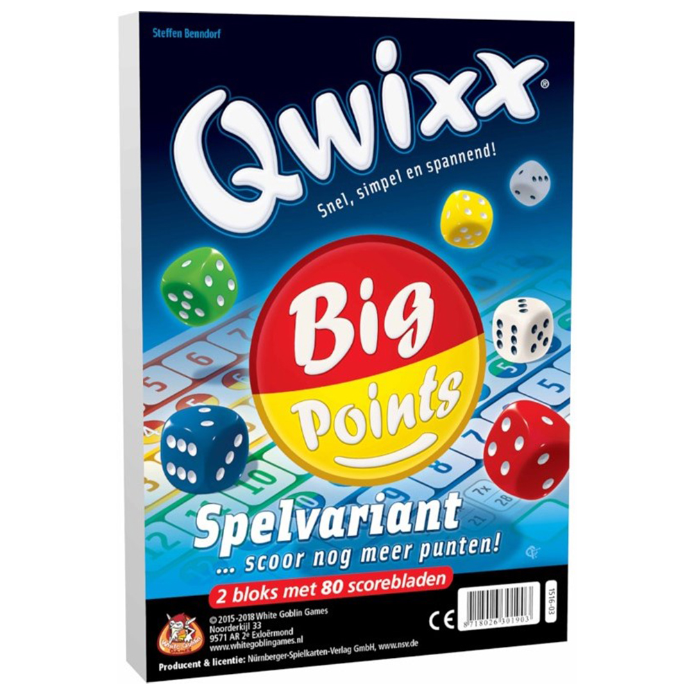 Qwixx - Big Points Scoreblok Qwixx - Big Points Scoreblok