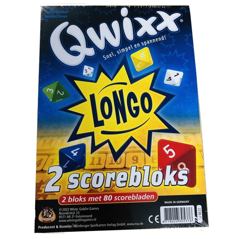 Qwixx LONGO Scoreblokken Qwixx LONGO Scoreblokken