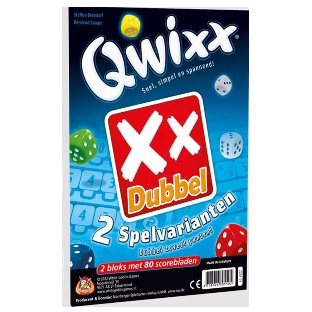 Qwixx - XX Dubbel Scorebloks Qwixx - XX Dubbel Scorebloks