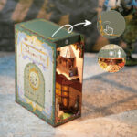 Tonecheer Book Nook Shakespear's Verse + Dust Cover
