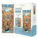Tonecheer Book Nook Venetian Dreams + Dust Cover