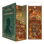 Tonecheer Book Nook Violin Detective Agency + Dust Cover
