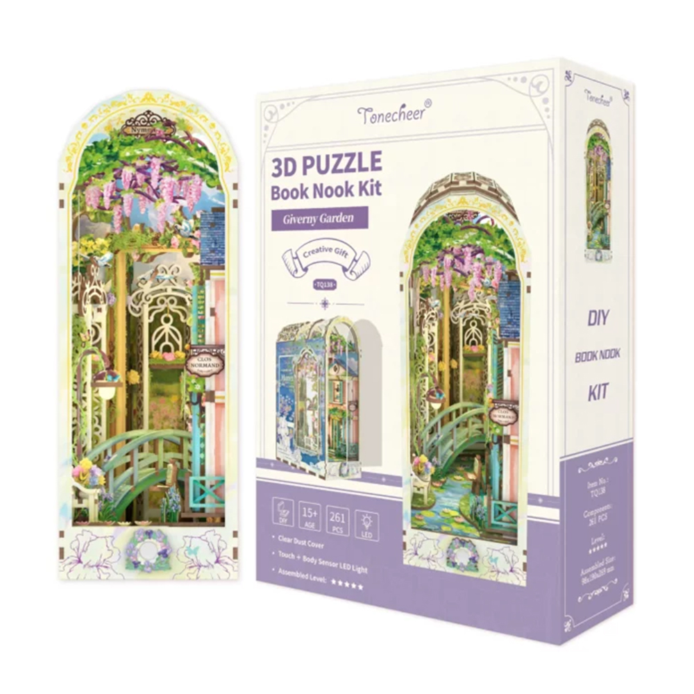 Tonecheer Booknook Giverny Garden + Dust Cover Tonecheer Booknook Giverny Garden + Dust Cover
