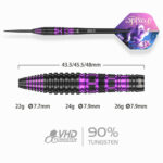 Foxide F2 VHD Tungsten 90% - Dartpijlen