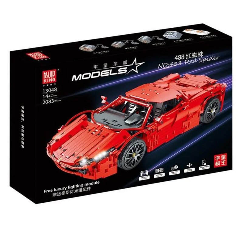 Rode Ferrari 488 Red Spider
