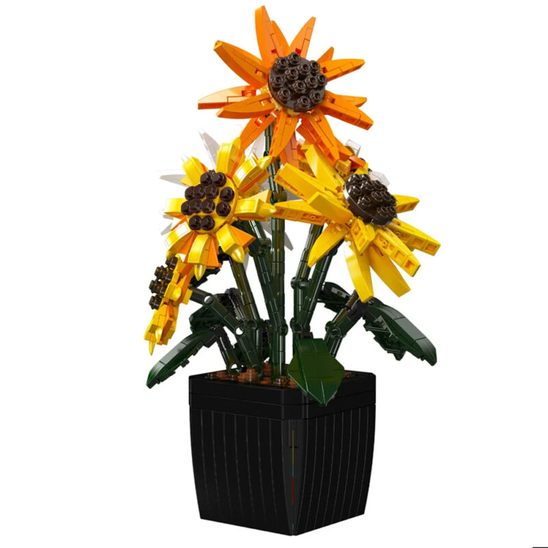Zonnebloem in pot