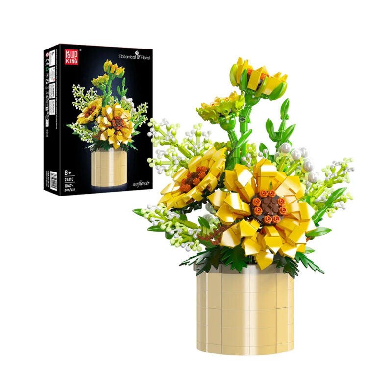 Zonnebloem Potbouwset | 1.047 Stuks