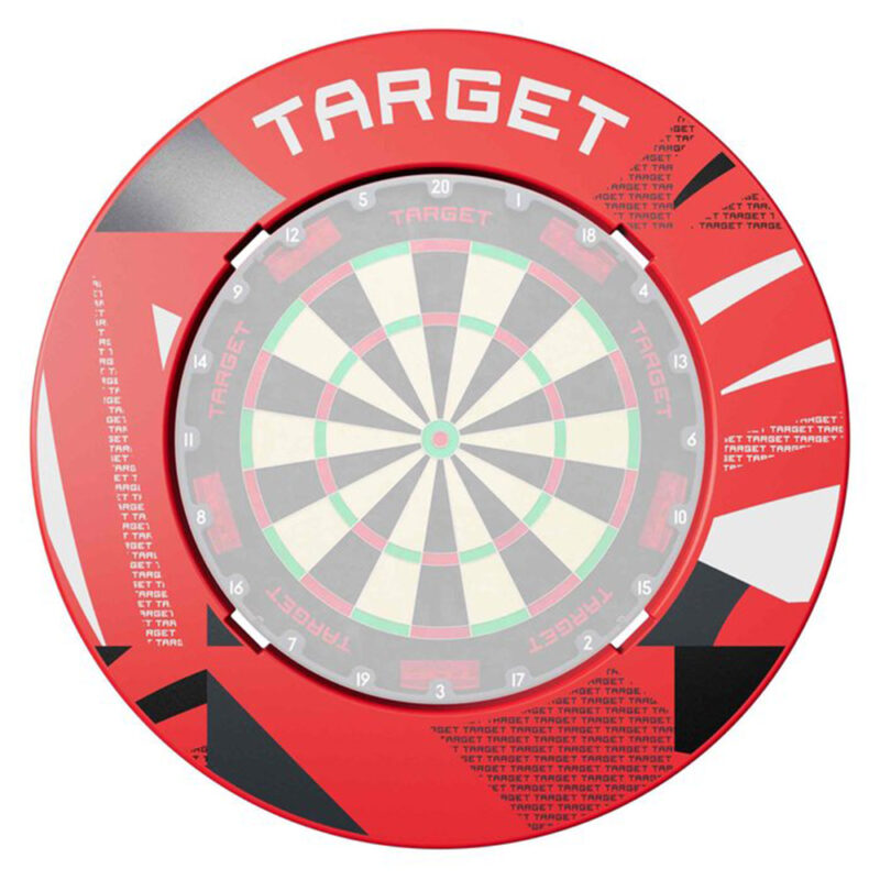 Red Patterned Notched Surround 2026