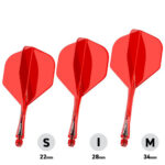 Fusion Red NO2 - Dart Flights