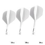 Fusion Solid White NO2 - Dart Flights