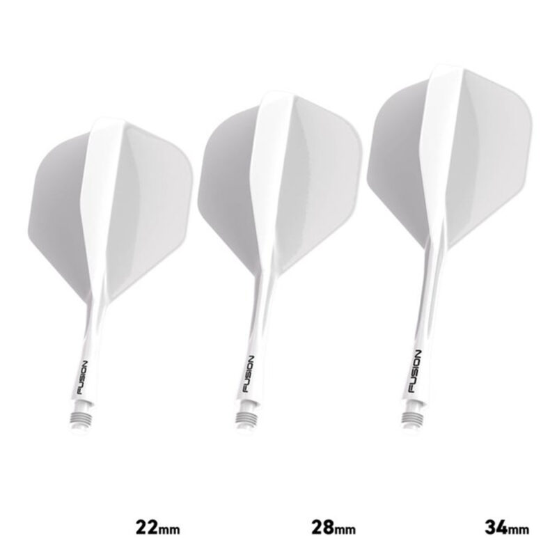 Fusion Solid White NO2 - Dart Flights