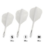 Fusion White NO6 - Dart Flights