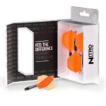 Nitro Flite Black and Orange NO2 - Dart Flights