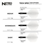 Nitro Flite Black and White NO2 - Dart Flights