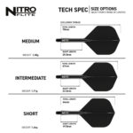 Nitro Flite System Black NO2 - Dart Flights