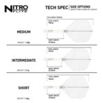 Nitro Flite System White Clear NO2 - Dart Flights